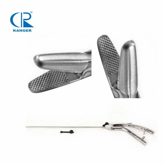 Reusable Laparoscopic Needle Holder Curved Tip Gun Style Handle