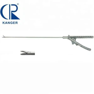 Laparoscopic Instruments Needle Holder With Left Hand And Right Curved