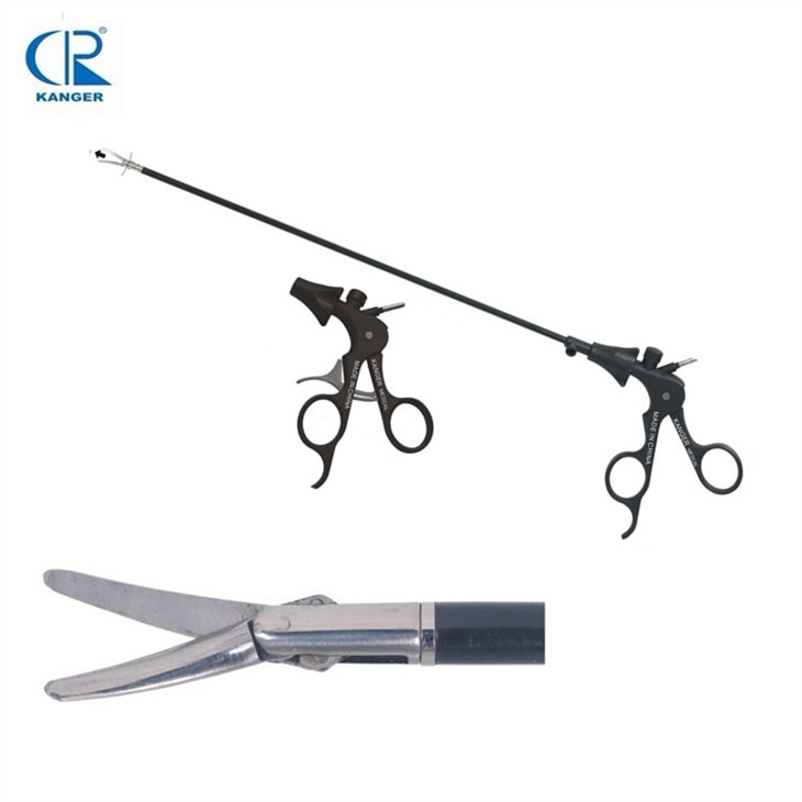 Reposable Double Action Curved Scissors